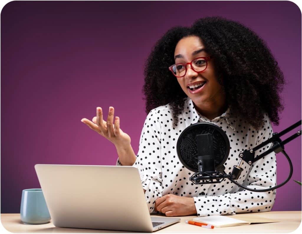 Podcast santé vidéo face caméra expert